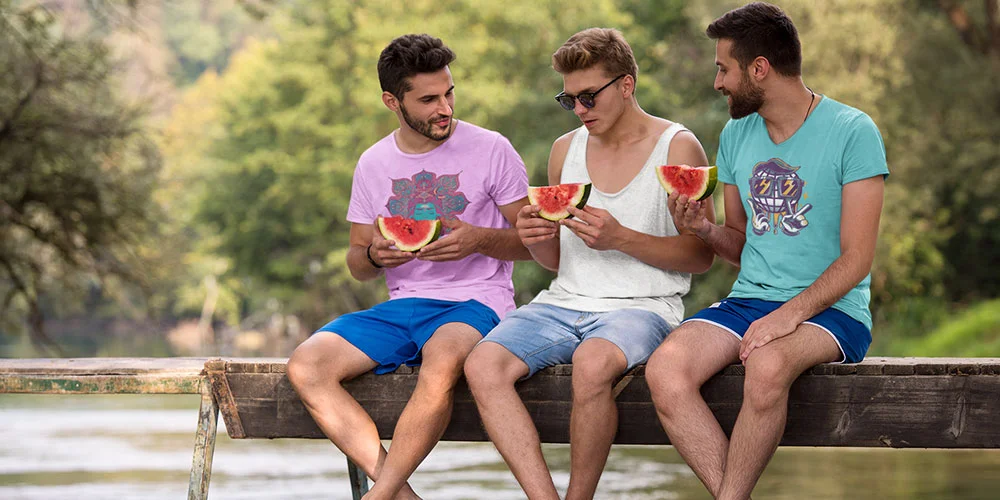 Light Color T-Shirts in Summer